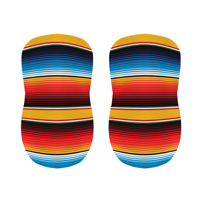Ethnic Serape Blanket Pattern Print Bar Stool Covers