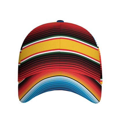 Ethnic Serape Blanket Pattern Print Baseball Cap