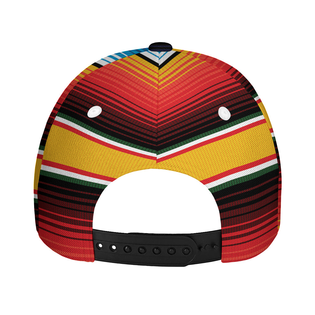 Ethnic Serape Blanket Pattern Print Baseball Cap
