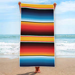 Ethnic Serape Blanket Pattern Print Beach Towel