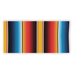 Ethnic Serape Blanket Pattern Print Beach Towel