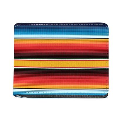 Ethnic Serape Blanket Pattern Print Bifold Wallet