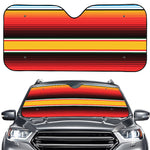 Ethnic Serape Blanket Pattern Print Car Windshield Sun Shade