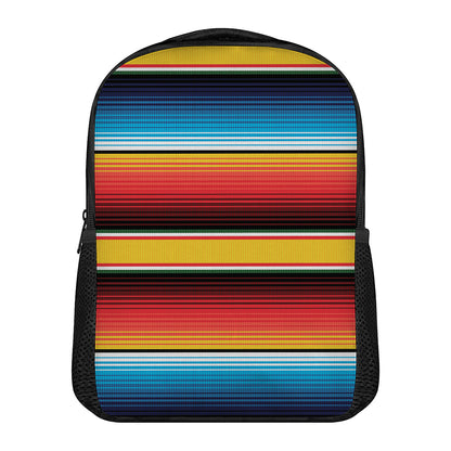 Ethnic Serape Blanket Pattern Print Casual Backpack