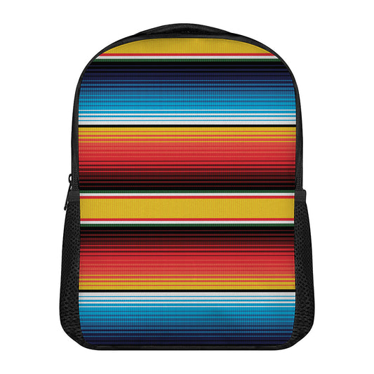 Ethnic Serape Blanket Pattern Print Casual Backpack