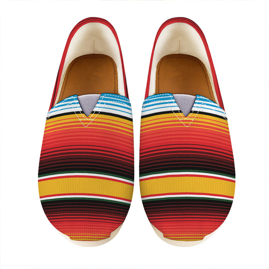 Ethnic Serape Blanket Pattern Print Casual Shoes