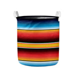 Ethnic Serape Blanket Pattern Print Collapsible Laundry Basket
