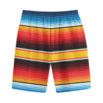 Ethnic Serape Blanket Pattern Print Cotton Shorts