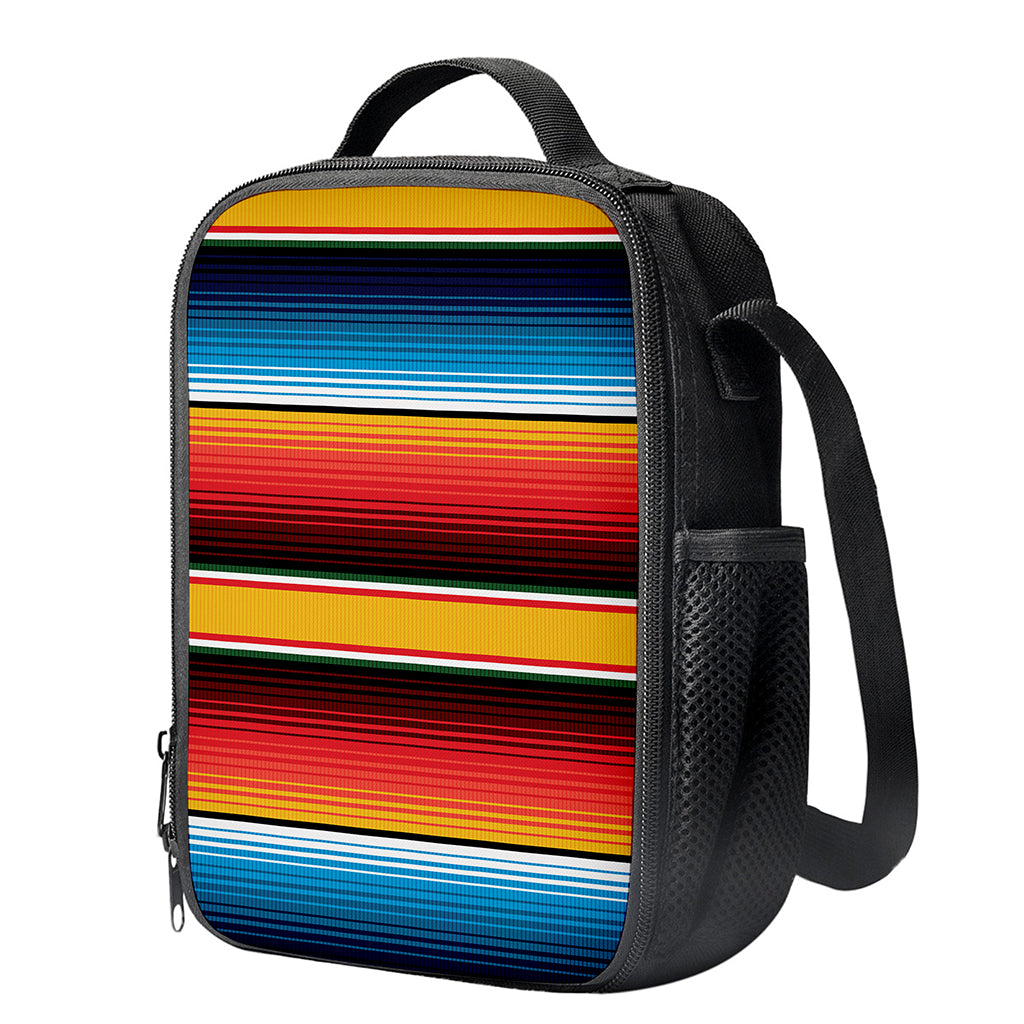 Ethnic Serape Blanket Pattern Print Crossbody Lunch Bag