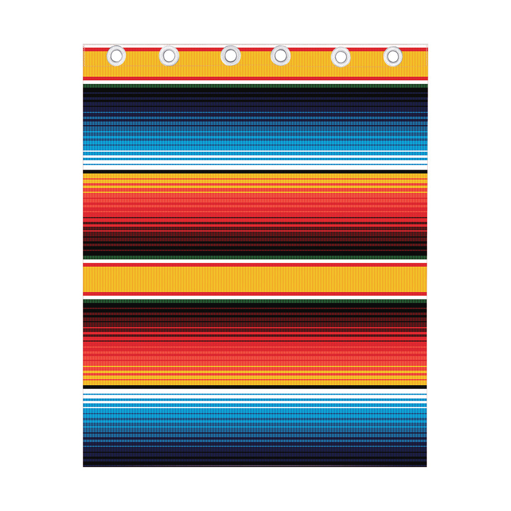 Ethnic Serape Blanket Pattern Print Curtain