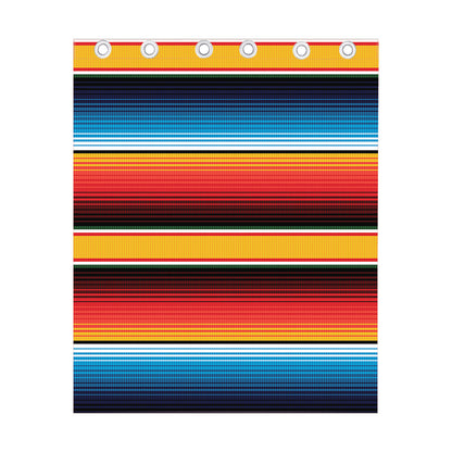 Ethnic Serape Blanket Pattern Print Curtain