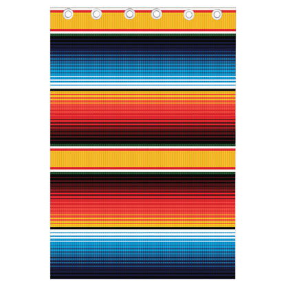 Ethnic Serape Blanket Pattern Print Curtain