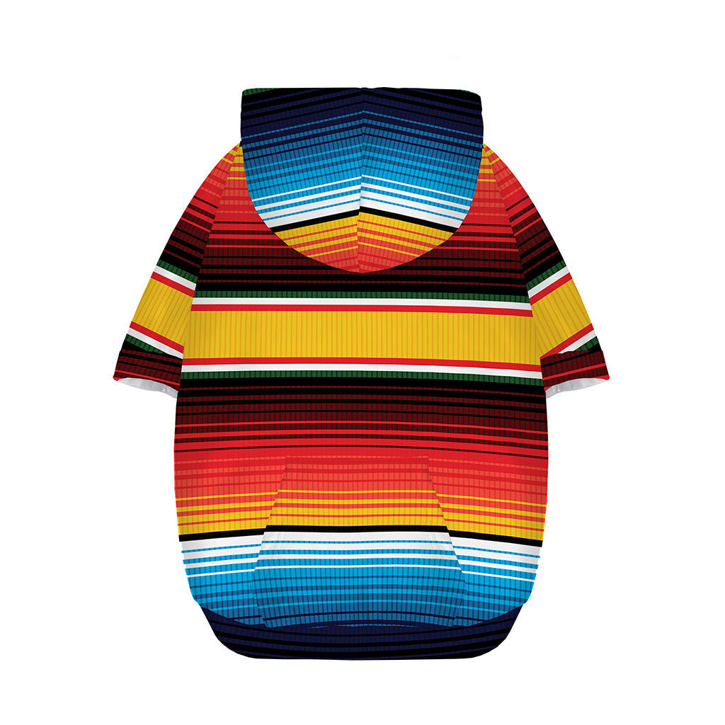Ethnic Serape Blanket Pattern Print Dog Zip Up Hoodie