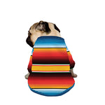 Ethnic Serape Blanket Pattern Print Dog Zip Up Jacket