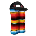Ethnic Serape Blanket Pattern Print Double Neoprene Wine Tote
