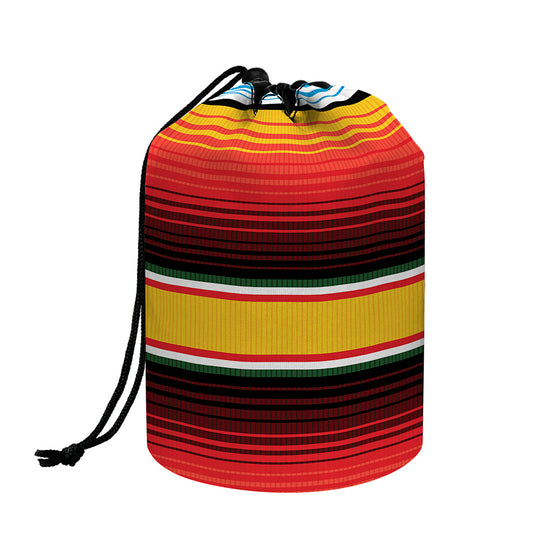 Ethnic Serape Blanket Pattern Print Drawstring Makeup Bag