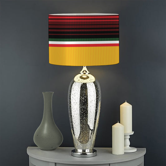 Ethnic Serape Blanket Pattern Print Drum Lamp Shade