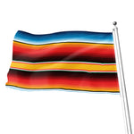 Ethnic Serape Blanket Pattern Print Flag