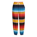 Ethnic Serape Blanket Pattern Print Fleece Lined Knit Pants