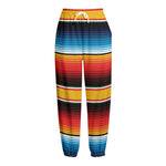 Ethnic Serape Blanket Pattern Print Fleece Lined Knit Pants