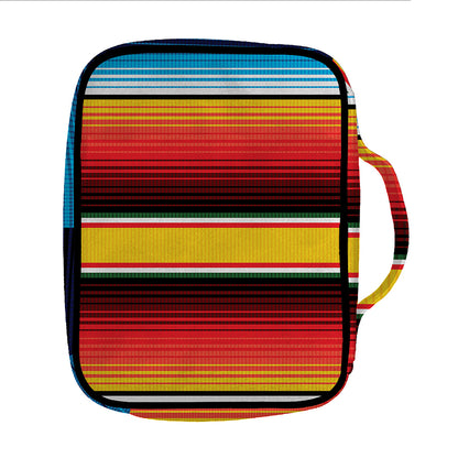 Ethnic Serape Blanket Pattern Print Front Pocket Bible Bag