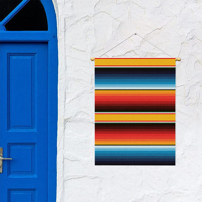 Ethnic Serape Blanket Pattern Print Garden Flag