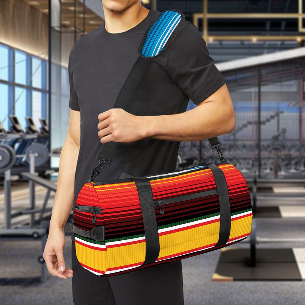 Ethnic Serape Blanket Pattern Print Gym Bag