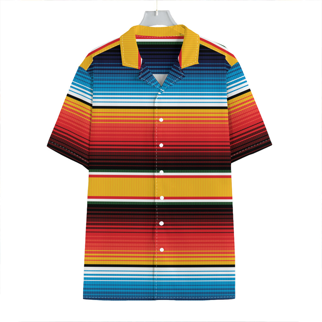 Ethnic Serape Blanket Pattern Print Hawaiian Shirt