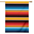 Ethnic Serape Blanket Pattern Print House Flag