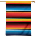 Ethnic Serape Blanket Pattern Print House Flag