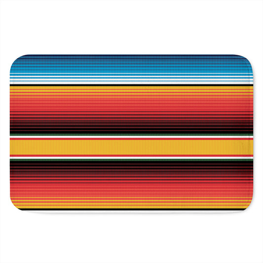 Ethnic Serape Blanket Pattern Print Indoor Door Mat