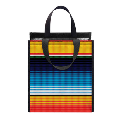 Ethnic Serape Blanket Pattern Print Insulated Lunch Tote