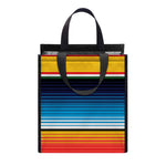 Ethnic Serape Blanket Pattern Print Insulated Lunch Tote