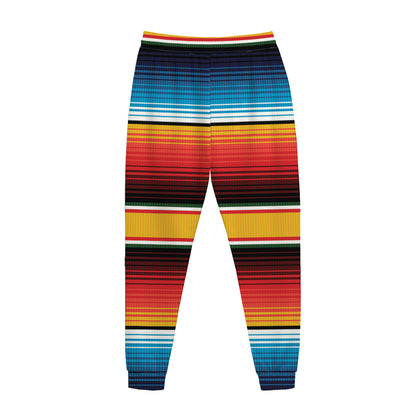 Ethnic Serape Blanket Pattern Print Jogger Pants