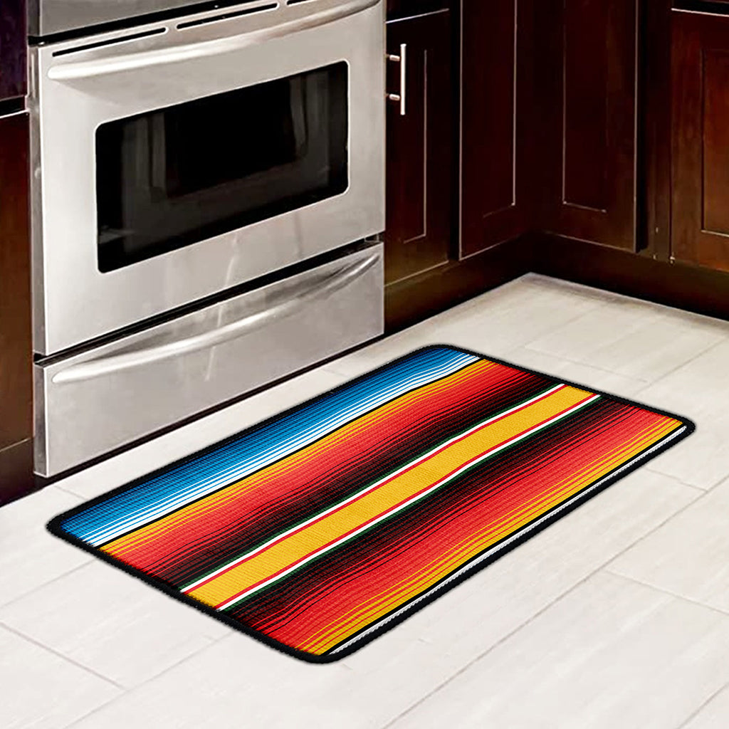 Ethnic Serape Blanket Pattern Print Kitchen Mat