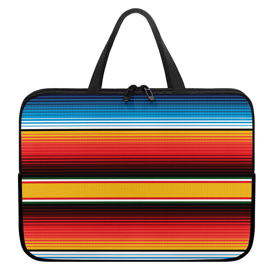 Ethnic Serape Blanket Pattern Print Laptop Sleeve With Handle