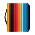Ethnic Serape Blanket Pattern Print Leather Bible Cover