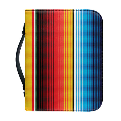 Ethnic Serape Blanket Pattern Print Leather Bible Cover