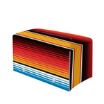 Ethnic Serape Blanket Pattern Print Leather Tissue Box Cover