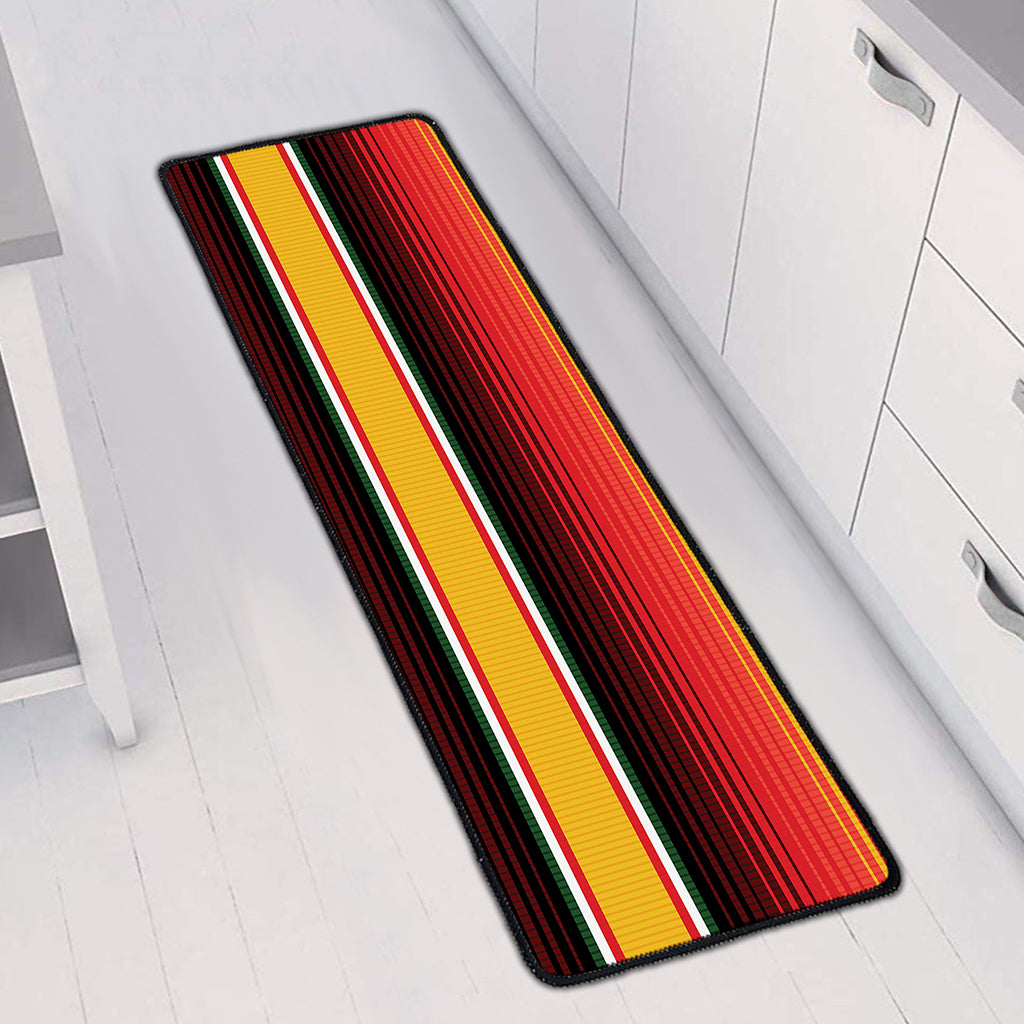 Ethnic Serape Blanket Pattern Print Long Kitchen Mat