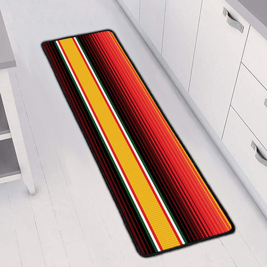 Ethnic Serape Blanket Pattern Print Long Kitchen Mat