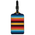 Ethnic Serape Blanket Pattern Print Luggage Tag