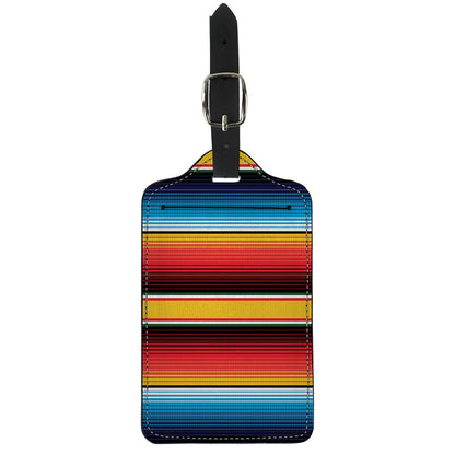 Ethnic Serape Blanket Pattern Print Luggage Tag