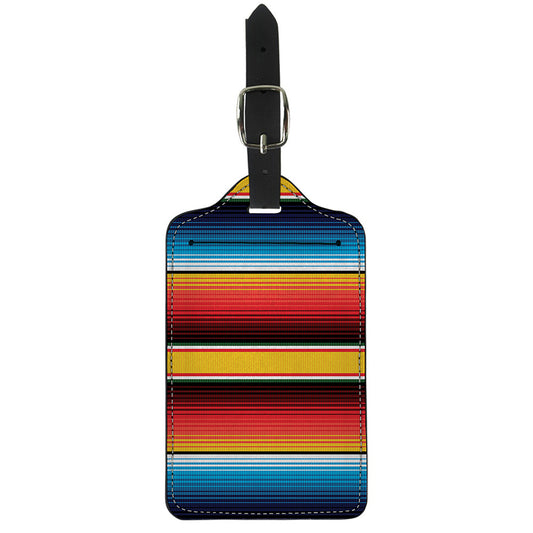 Ethnic Serape Blanket Pattern Print Luggage Tag