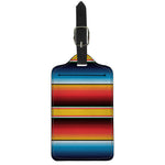 Ethnic Serape Blanket Pattern Print Luggage Tag