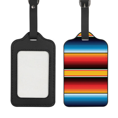 Ethnic Serape Blanket Pattern Print Luggage Tag