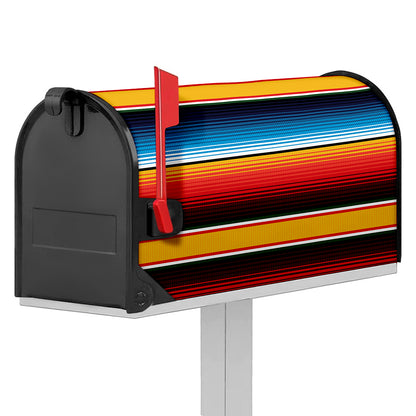 Ethnic Serape Blanket Pattern Print Mailbox Cover