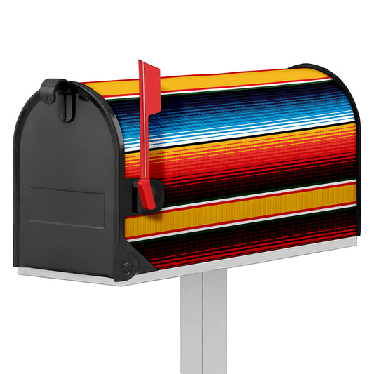 Ethnic Serape Blanket Pattern Print Mailbox Cover