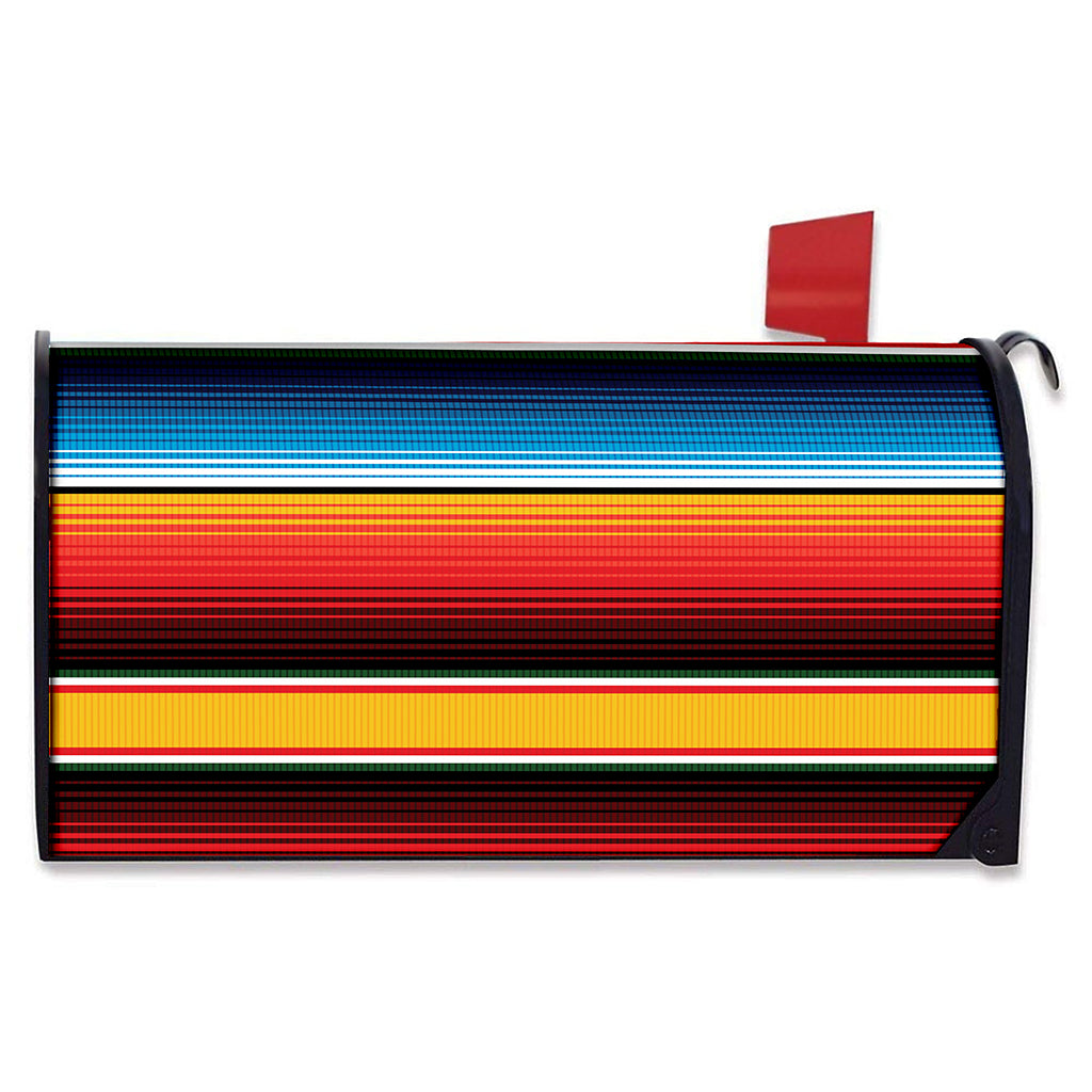 Ethnic Serape Blanket Pattern Print Mailbox Cover