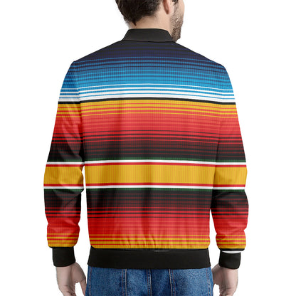 Ethnic Serape Blanket Pattern Print Men's Bomber Jacket
